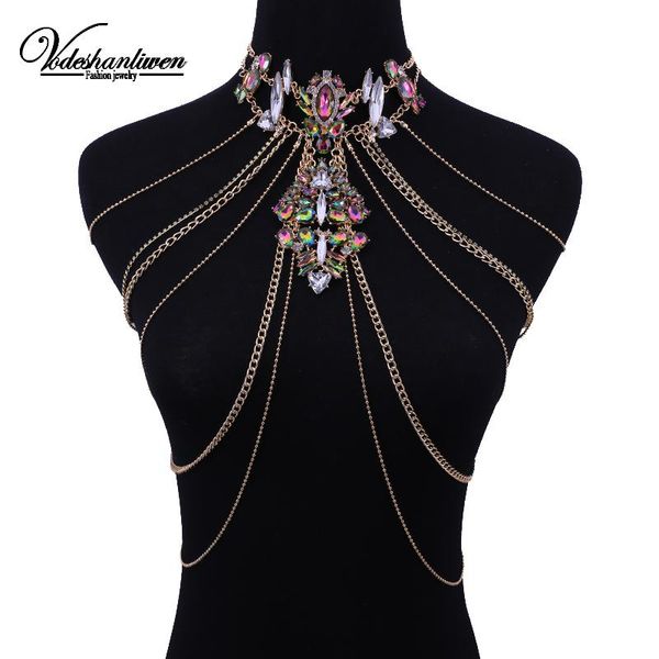 

chains vodeshanlien bohemian summer choker vintage statement necklace maxi jewelry long necklaces for women j, Silver
