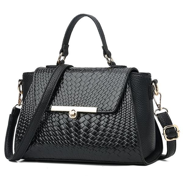 

2020 european and american fashion simple women's designer large handbag pu leather shoulder bag qq397