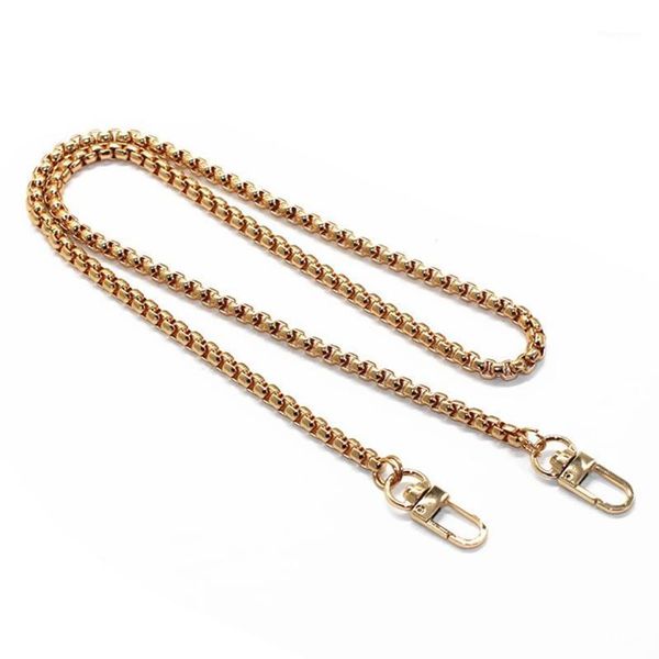 

120cm with buckles replacement handbag purse bag metal bag parts strap chain1, Black