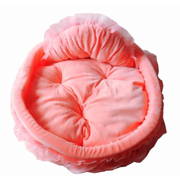 

cute princess girl dog bed round pet lounger cushion for small medium large dogs cat winter dog kennel puppy mat warm pet bed ql32k