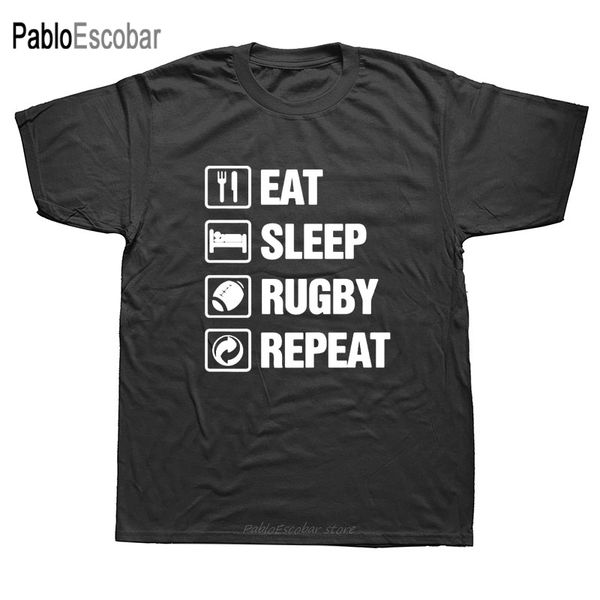 

novelty eat sleep rugby repeat mens short sleeves oversized streetwear hip hop printed tees hoodie designers t shirts sweatshirt