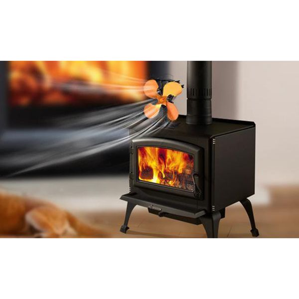 

wood stove fans 4-blade heat powered fireplace fan upgrade silent with temperature display for wood/log burner fireplace