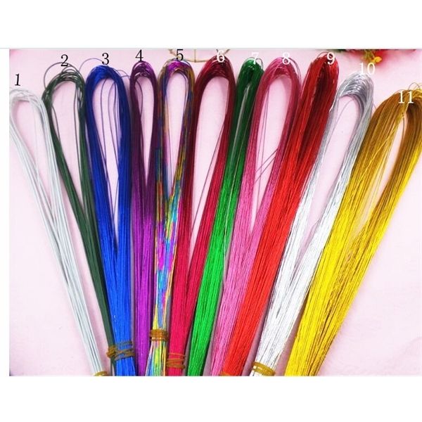

100pcs 80cm length 22# 0.8mm/0.031inch diameter nylon stocking flower iron wire used for diy nylon stocking flower making 1022