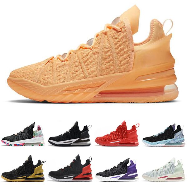 

new mens basketball shoes 18s balck gold bred court purple empire jade melon tint reflections men trainers sports sneakers