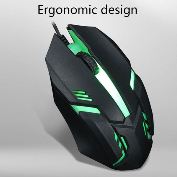 

colorful luminous wired usb plug optical deskmouse office computer pc lapgaming mice1
