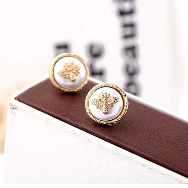 

jewelry изысканных насекомых серег цвета золота allergy free круглых классические серьги для женщин моды нового прибытие, Golden;silver