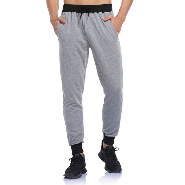

2021 spring autumn jogger sweatpants mens plus size causal harem pants elasticity slim men fitness biker sports trousers, Black