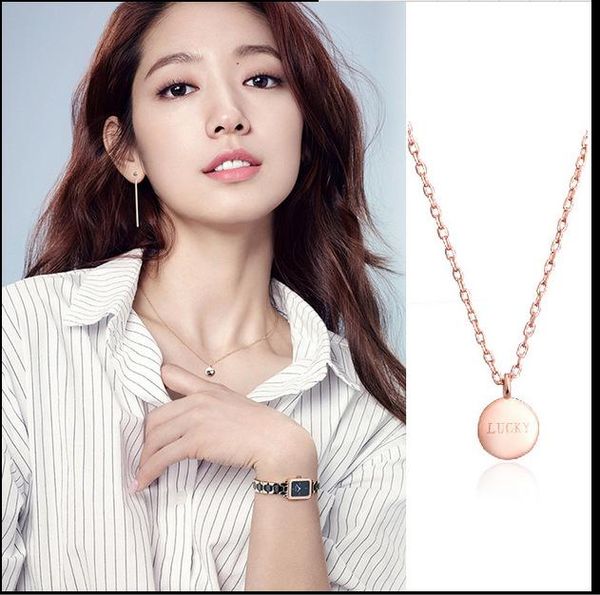 

2020 trendy charm silver color lucky letter necklaces for women simple long statement necklaces girls party gift colar, Golden;silver