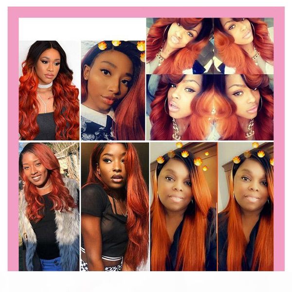 

peruvian human hair 1b 350 ombre color body wave 3 bundles 1b 350 hair extensions 3pieces lot 10-26inch, Black