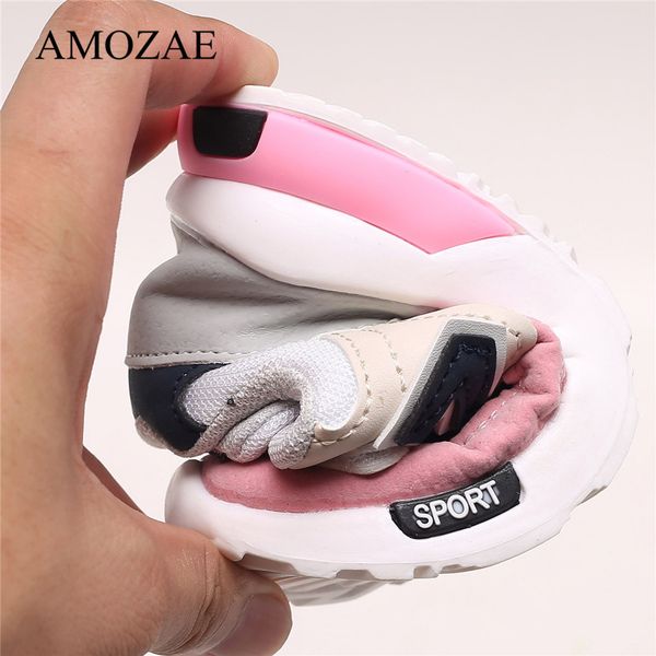 

spring autumn kids shoes baby boys girls children's casual sneakers breathable soft anti-slip running sports shoes size 21-30 q1219, Black;red