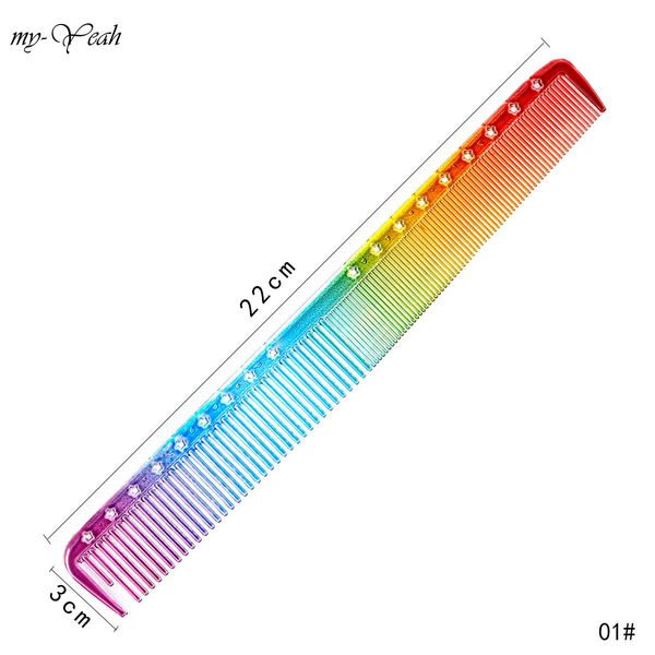 

гребни цвета кисти салон клубок styling 4 режущий инструмент парикмахерское pro care barber антистатический волос профессиональные tsetydb t, Silver