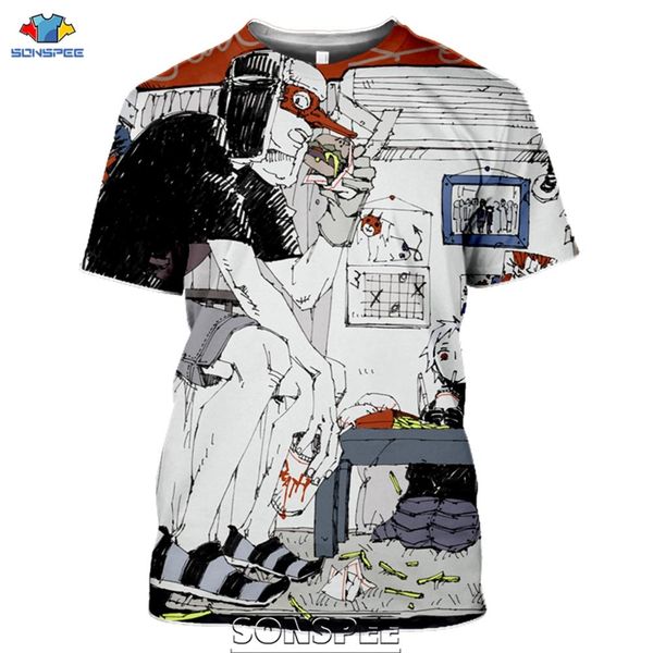 

new japanese anime dorohedoro 3d print shirts harajuku aesthetic hentai men clothing
