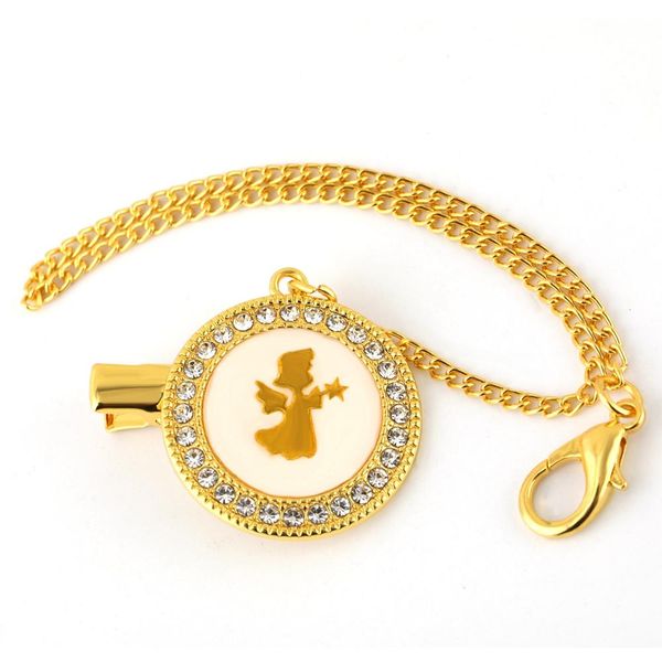 

metal class handmade high pacifier girls safe golded holder chain bling boys clip baby sqchps pingtoy