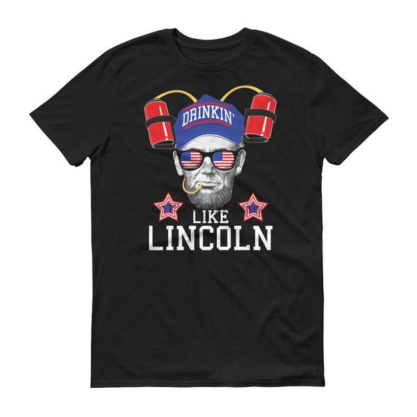 

drinkin like lincoln funny july 4th shirt design sport hooded sweatshirt hoodie