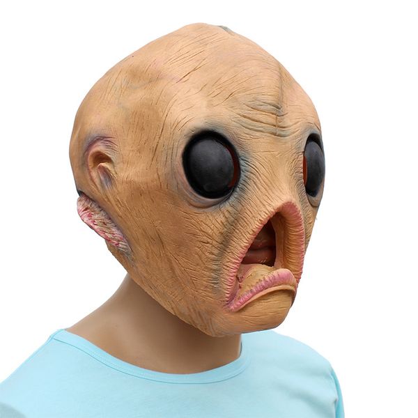 

head creepyparty deluxe novelty halloween latex costume party mask alien