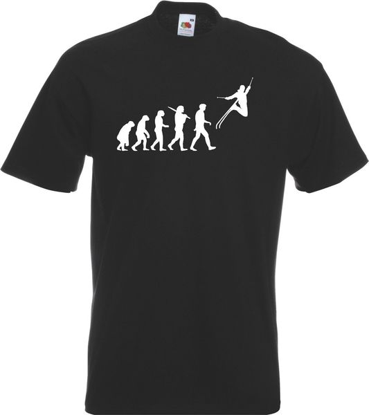 

fashion evolution of skier skiings apres skis funny gify piste slopes skis man t shirt tee shirt sport hooded sweatshirt hoodie