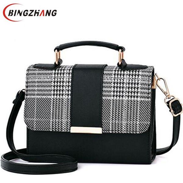 

2020 fashion new handbags small square bag leather women shoulder messenger bag vintage casual shoulder l8-183