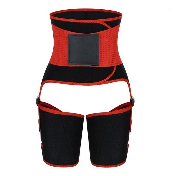 

waist support neoprene sweat body shaper legs slimming control fat shapewear women's belt slimmer reduce wraps #41, Black;gray