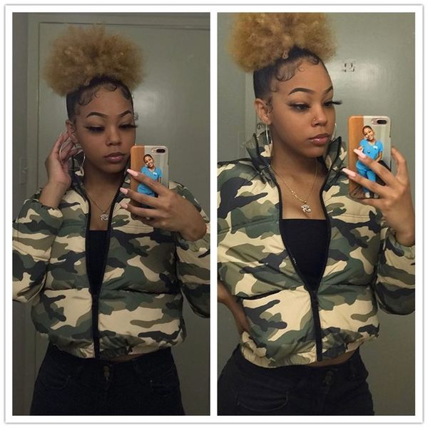 

design winter camouflage women's down jacket thicken cotton-padded coats long sleeve zipper fashion windproof outdoor coat clothes f110, White