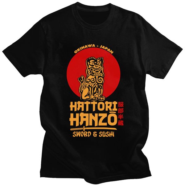 

stylish men's japanese hattori hanzo short sleeves fashion kill bill samurai sword and sushi tee gift hooded sweatshirt hoodie men t sh