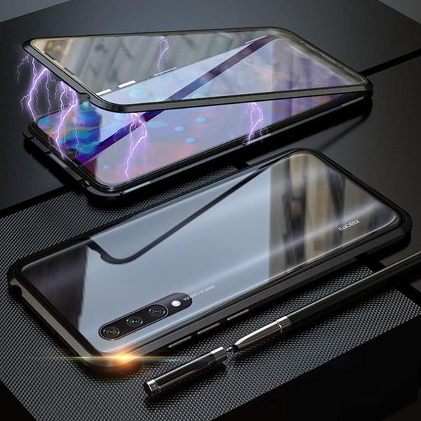 

магнитный чехол для xiaomi mi 9 lite case mi a3 двухстороннее закаленное стекло полный защитный чехол для xiaomi mi a3 h jlltbr