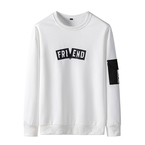 

2021 new men's jacket comfortable side pocket designer hoodies streetwear the neck male hoodie hip hop k339 hzqk, Black