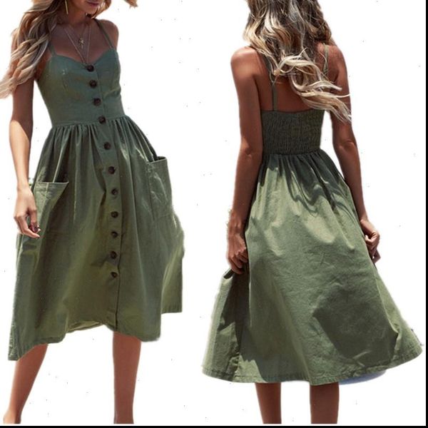 

fashion women single breasted midi dress casual dot printed cotton linen club dresses vestido v neck off shoulder, Black;gray