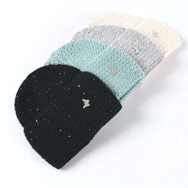 

beanies men women knitted hat autumn winter skuilles dad cap solid warm ski caps for boys girls1