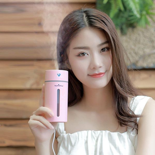 

creative mini diamond portable mute deskair humidifier with color night light capacity 250ml dc 5v