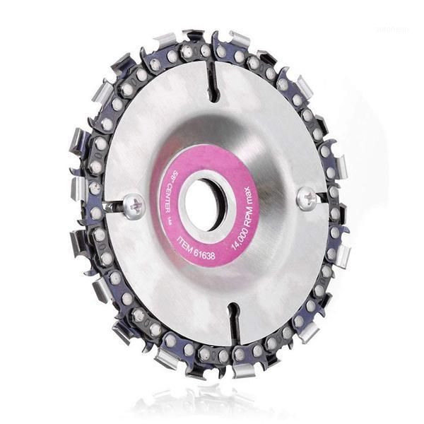 

4 inch angle grinder disc chain plate 22 tooth wood carving disc chainsaw cutter woodworking tool for 100/115 mm angle grinder 51