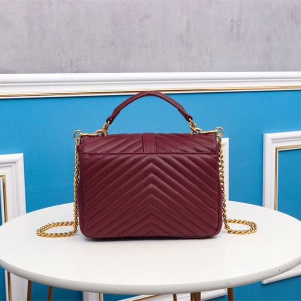 

2020 new design leather shoulder bag for women, metal chain 3 color handbag ing