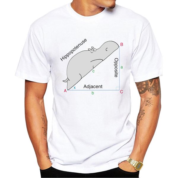 

teehub fashion hippopotamus printed summer geometric animals short sleeve casual funny tees sport hooded sweatshirt hoodie t shirt