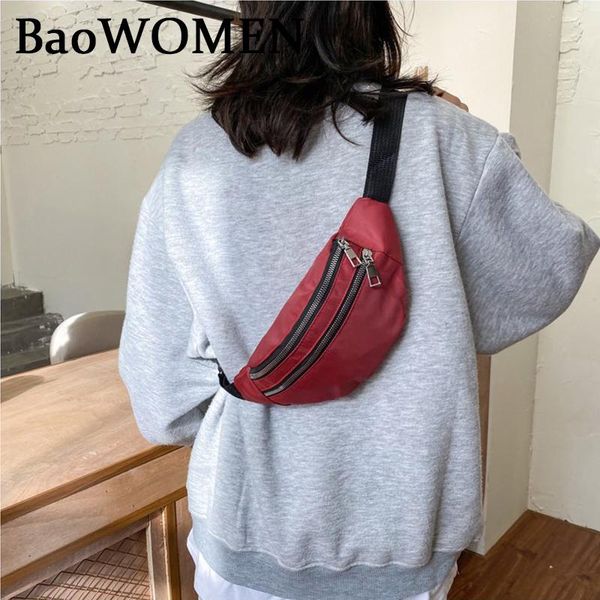 

baoowomen new 2021 мода водонепроницаемая талия сумки женщины мода bum bag travel crossbody сумки нагрудники женщины мужчины бедкий сумка оп