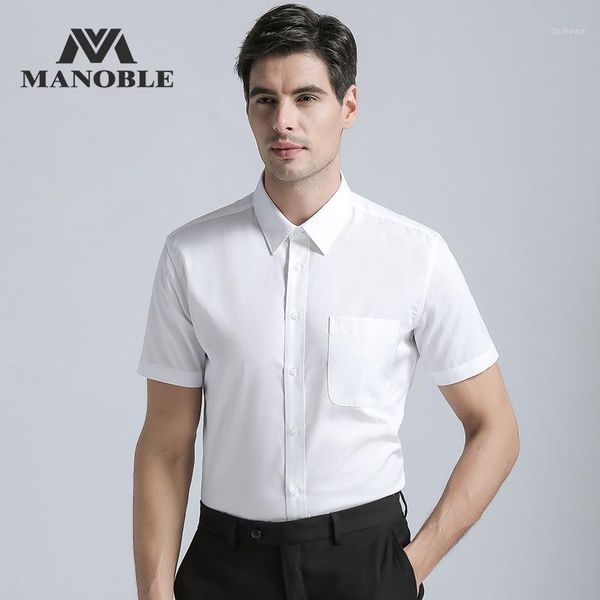

2019 fashion new men's regular fit shirt men short sleeve business suits shirt solid color casual mens dress shirts1, White;black