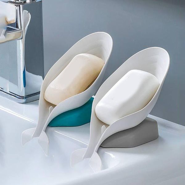

whale shape soap box drain soap holder dish bathroom shower soap holder box storage plate tray bathroom supplies bathroom gadget q wmtwrt