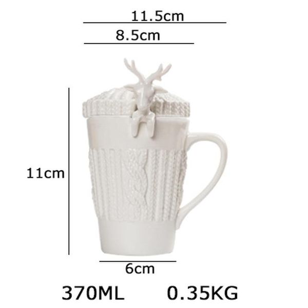 

рождественские кружки 3d amimal cupurs cups с крышкой милая милу оленей кофе молока снежная кружка завтрак чашки творческие рождества лучшие