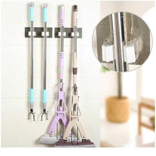 

1pc 17.8*7cm wall mounted mop organizer holder brush broom hanger storage rack kitchen tool shoe hanger housekeeper pi bbyqpr