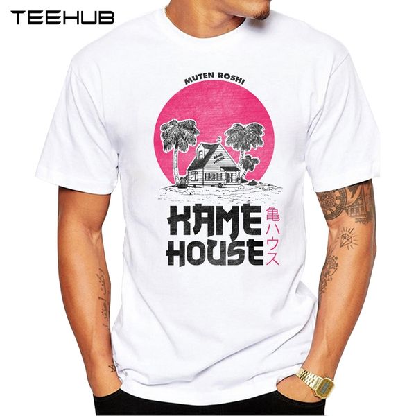 

teehub summer men's fashion kame house printed t-shirt short sleeve popular design novelty tee sport hooded sweatshirt hoodie