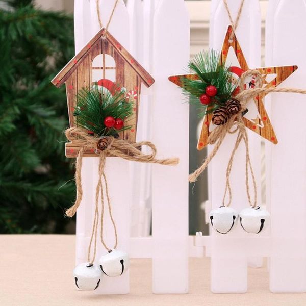 

christmas xmas tree hanging gift pendant wind bell door hanging decoration home festival party ornament pendants #9271