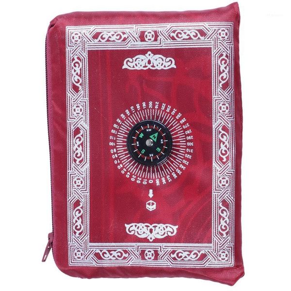 

ramadan islamic and muslim travel prayer mats,compass pocket size tote bags1