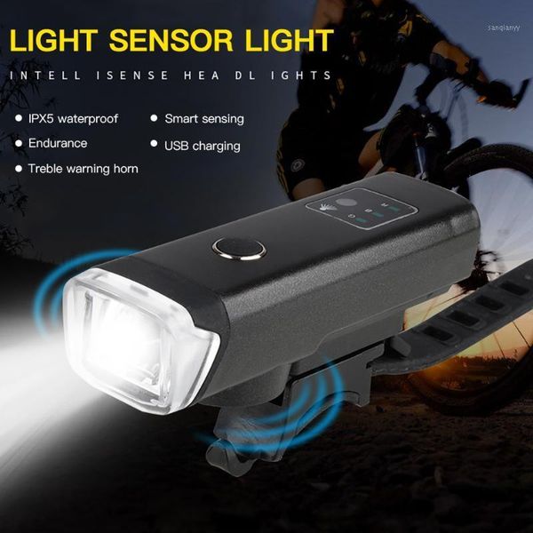 

bike lights wheel up bicycle front headlight light with 2000mah battery usb rechargeable lamp 350 lumens led sensor1