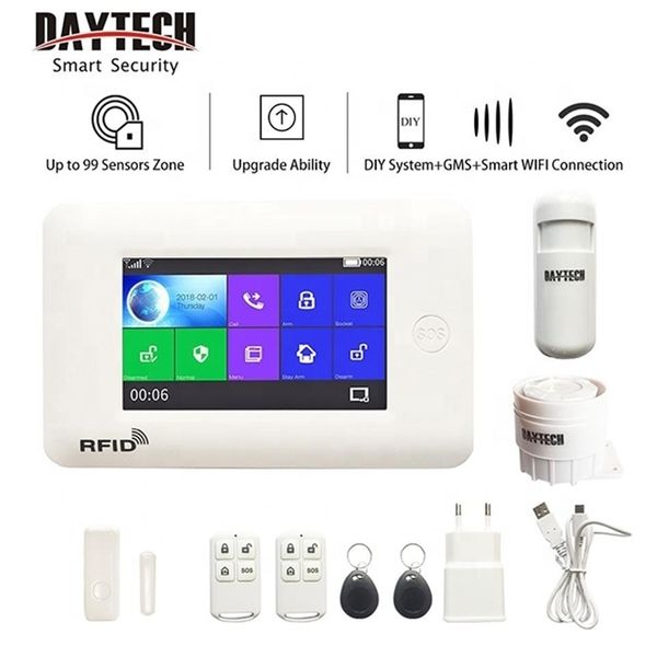 

touch screen wifi/gsm/3g/gprs tuya smart alarm system home security