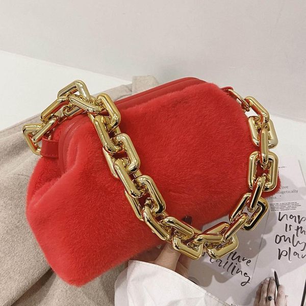 

hbp fur shoulder bag luxury handbag and purses winter plush hand
