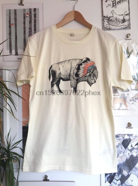 

bisonscreen printed organic t-shirt ecru (online price) men t shirt sport hooded sweatshirt hoodie