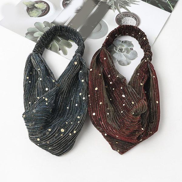 

wide cotton stretch headbands women pure color headwrap bohemian elegant turban headwear bandage hairbands hair accessories q sqcjga