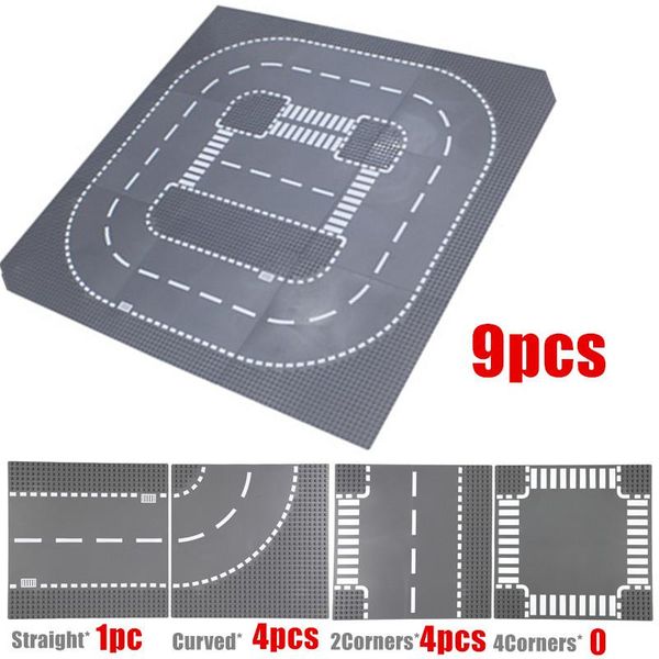 

3232 dots road baseplates classic building blocks construction toys city street bricks compatible 32x32 river placas de base sqcslf pingtoy