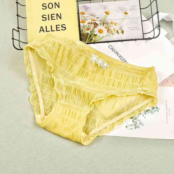 

fashion designer panties mesh girl transparent temptation low waist briefs flower bubble lace breathable women's underwear, Black;pink