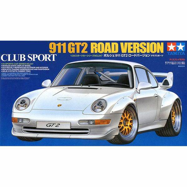 

24247 1:24 scale porsche 911 gt2 sport tamiya car display collectible toy plastic assembly building model kit