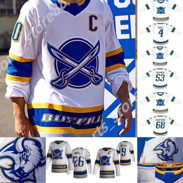 

new buffalo sabres 2021 reverse retro hockey jersey linus ullmark ukko-pekka luukkonen kyle okposo rasmus ristolainen custom stitched, Black;red