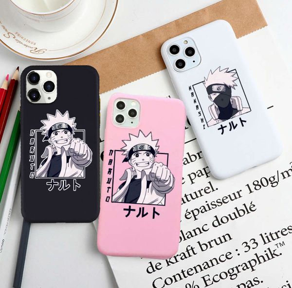 

japane animated mobile phone shell naruto kakashi def 11, 12 pro, xs, max, xr, x, 7, 8, 6plus, se, 2020